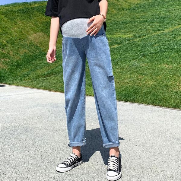 clothes casual loose high waist denim pregnancy jeans maternity trousers boyfriend pants maternity jeans for pregnant women1, White
clothes casual loose high waist denim pregnancy jeans maternity trousers boyfriend pants maternity jeans for pregnant women1, White