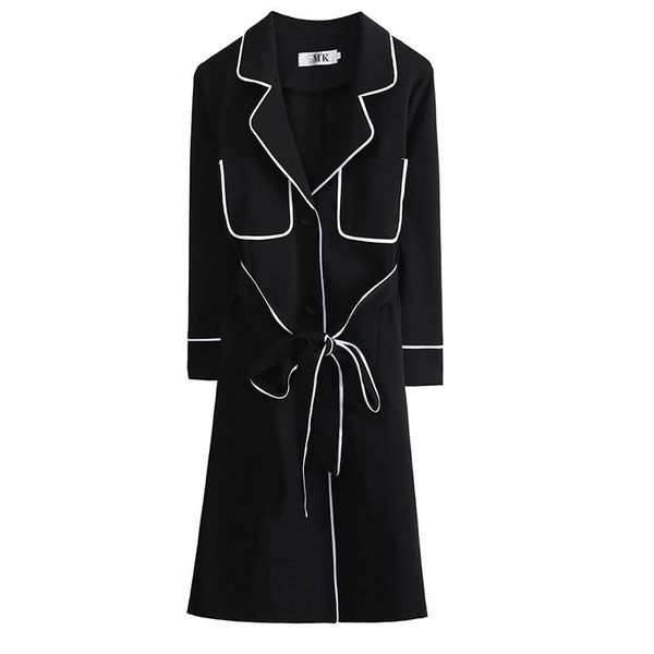 women's trench coats fashion large size windbreaker female long section 2021 spring autumn slim korean loose coat for women overcoat v7, Tan;black
women's trench coats fashion large size windbreaker female long section 2021 spring autumn slim korean loose coat for women overcoat v7, Tan;black