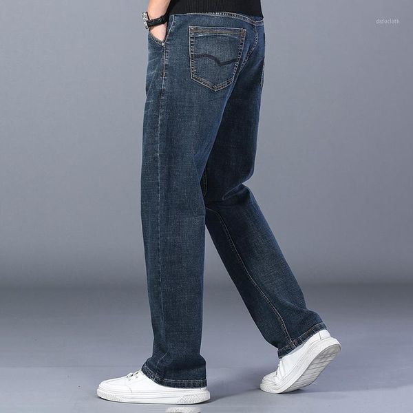 autumn and winter casual fatty loose men solid color plus size jeans stretch straight denim trousers men1, Blue
autumn and winter casual fatty loose men solid color plus size jeans stretch straight denim trousers men1, Blue
