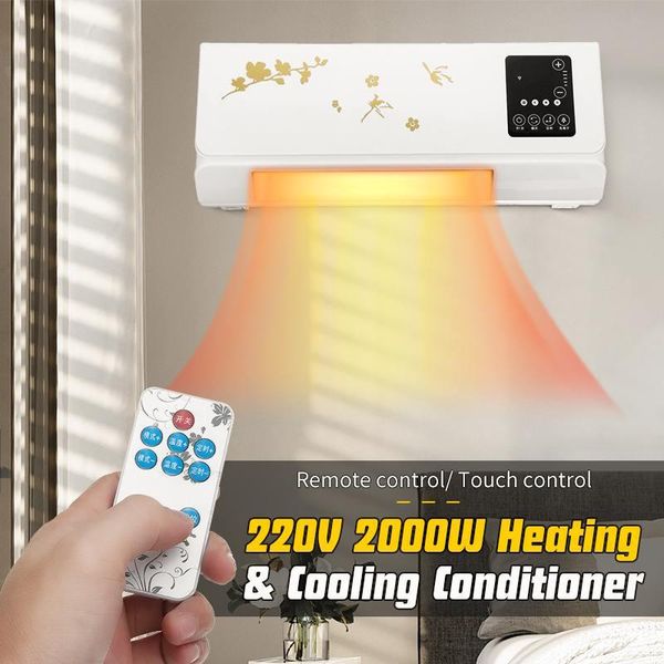 smart electric heaters 2000w wall-mounted air conditioner cooler heating waterproof fan home dormitory timing remote control touch screen pt
smart electric heaters 2000w wall-mounted air conditioner cooler heating waterproof fan home dormitory timing remote control touch screen pt