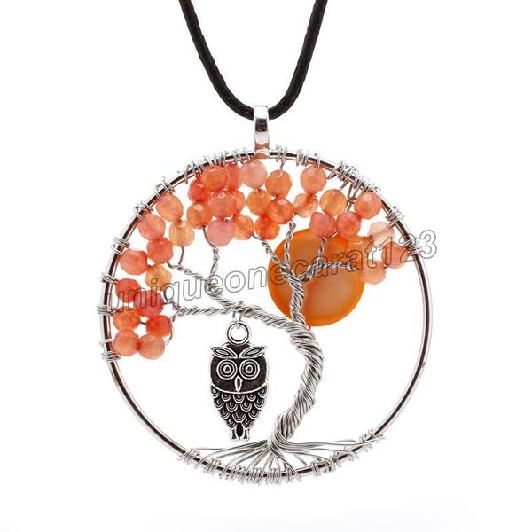 owl charms pendant necklace beads gemstones chakra natural stone tree of life fashion crystal jewelry gift with rope chain for women lady, Silver
owl charms pendant necklace beads gemstones chakra natural stone tree of life fashion crystal jewelry gift with rope chain for women lady, Silver