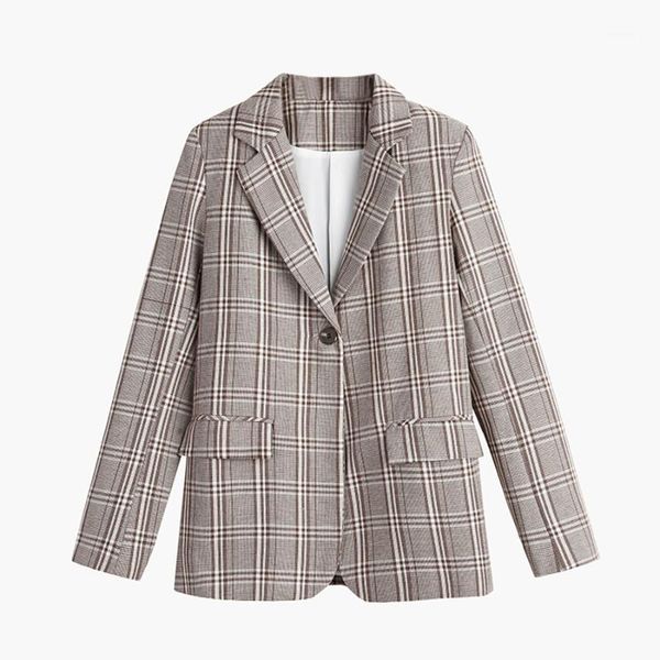 2020 new fashion spring autumn women slim chic plaid blazer jackets female retro suits coat vintage blazers outerwear wb641, White;black 
2020 new fashion spring autumn women slim chic plaid blazer jackets female retro suits coat vintage blazers outerwear wb641, White;black