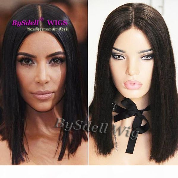 new celebrity kim kardashian short black hairstyle wig synthetic short natural black straight hair lace front wigs for white black women
new celebrity kim kardashian short black hairstyle wig synthetic short natural black straight hair lace front wigs for white black women