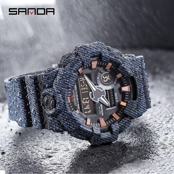 sanda man quartz watches waterproof multi function professional outdoor sport wristwatch led digital clock relogio masculino wmtkon, Silver
sanda man quartz watches waterproof multi function professional outdoor sport wristwatch led digital clock relogio masculino wmtkon, Silver
