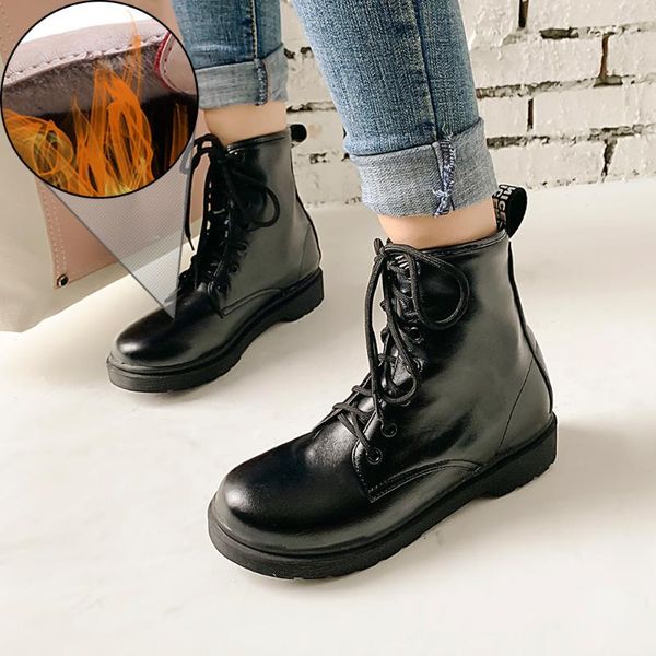 boots plus size 34-43 women leather shoes for winter woman casual spring botas mujer female ankle, Black
boots plus size 34-43 women leather shoes for winter woman casual spring botas mujer female ankle, Black