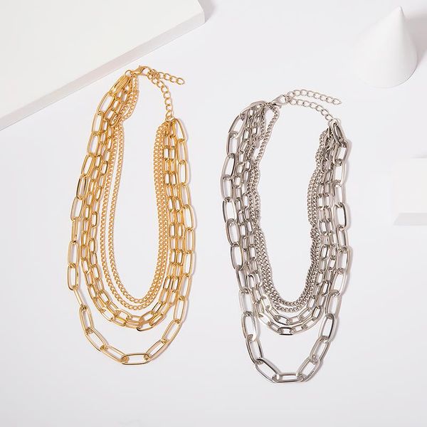 multilayer fashion women lady alloy clavicle choker necklace charm chain jewelry, Golden;silver
multilayer fashion women lady alloy clavicle choker necklace charm chain jewelry, Golden;silver