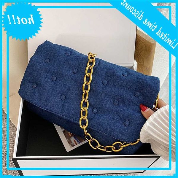 retro blue denim wet shoulder bags for women 2021 new designer thick chain handbags and wallets luxury trend women's oxygen bag
retro blue denim wet shoulder bags for women 2021 new designer thick chain handbags and wallets luxury trend women's oxygen bag