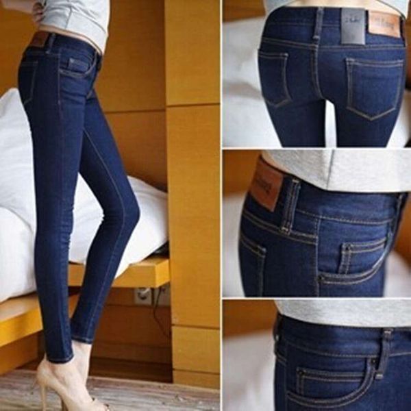 spring autumn 2020 new jeans women's korean small foot pencil and slim elastic pants, Blue
spring autumn 2020 new jeans women's korean small foot pencil and slim elastic pants, Blue