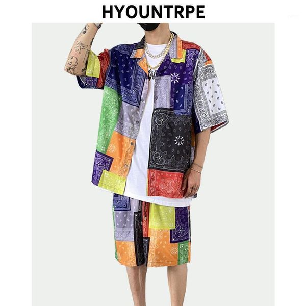 2 pieces sets mens fashion harajuku printed short sleeves loose shirts and elastic waist shorts joggers streetwear hip hop sets1, Gray
2 pieces sets mens fashion harajuku printed short sleeves loose shirts and elastic waist shorts joggers streetwear hip hop sets1, Gray