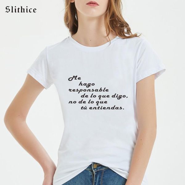 i make responsable of what i say, not of what you understand fashion t-shirts women summer streetwear tshirt for lady1, White
i make responsable of what i say, not of what you understand fashion t-shirts women summer streetwear tshirt for lady1, White