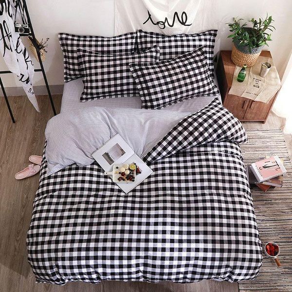 black white geometric plaid printed kid bed cover set duvet cover child bed sheet pillowcase comforter bedding set 610231
black white geometric plaid printed kid bed cover set duvet cover child bed sheet pillowcase comforter bedding set 610231