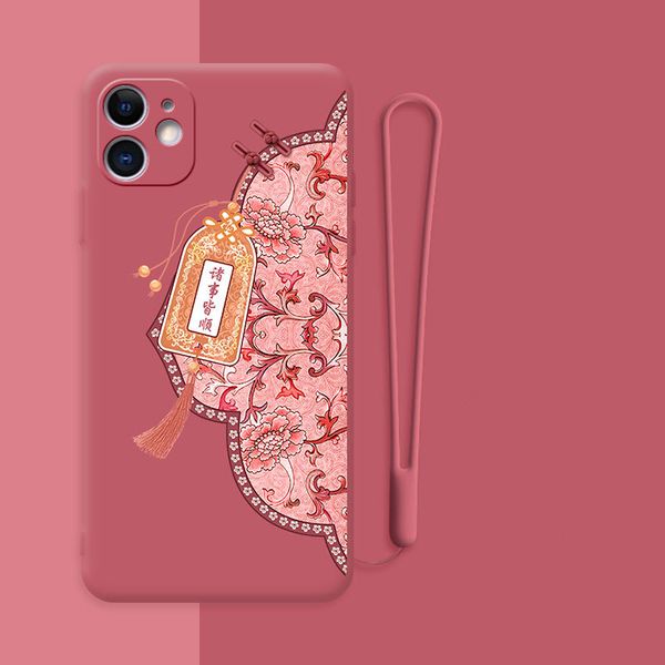 protective retro pattern chinese style soft liquid silicone case cover for iphone 12 11 pro max with handle strap
protective retro pattern chinese style soft liquid silicone case cover for iphone 12 11 pro max with handle strap