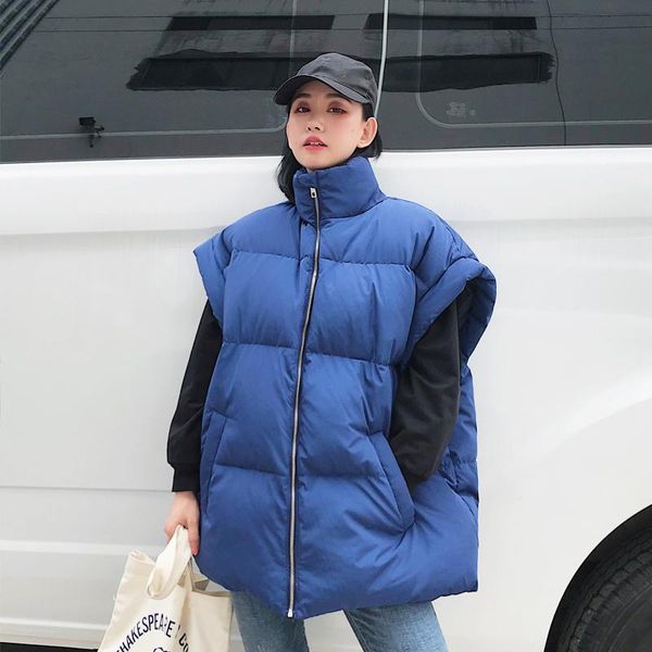 fashion vest woman jacket waistcoat mujer chaqueta loose warm ladies vest thick sleeveless down cotton female solid k1071, Black;white
fashion vest woman jacket waistcoat mujer chaqueta loose warm ladies vest thick sleeveless down cotton female solid k1071, Black;white