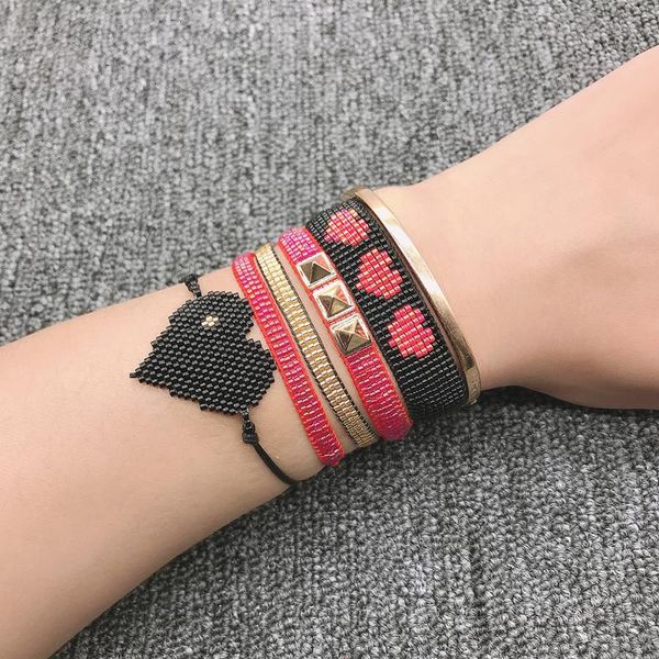 bluestar miyuki bracelet for women mexican heart pulseras mujer star bracelet jewelry handmade woven bead, Black
bluestar miyuki bracelet for women mexican heart pulseras mujer star bracelet jewelry handmade woven bead, Black