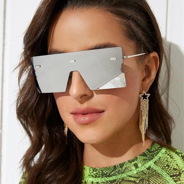 sunglasses 2021 oversized square rimless women brand designer metal flat big sun glasses female one piece google gafa de sol1, White;black
sunglasses 2021 oversized square rimless women brand designer metal flat big sun glasses female one piece google gafa de sol1, White;black