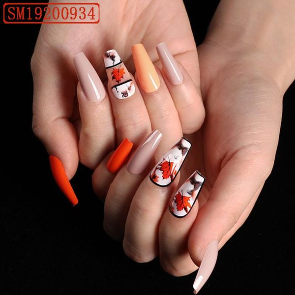 false nails fake french manicure orange gradient black rim design artificial with glue 24pcs reusable simple to wear, Red;gold
false nails fake french manicure orange gradient black rim design artificial with glue 24pcs reusable simple to wear, Red;gold