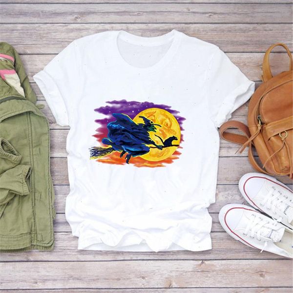 women 2021 summer short sleeve halloween witch print lady t shirts t shirt ladies womens graphic female tees mujer, White
women 2021 summer short sleeve halloween witch print lady t shirts t shirt ladies womens graphic female tees mujer, White