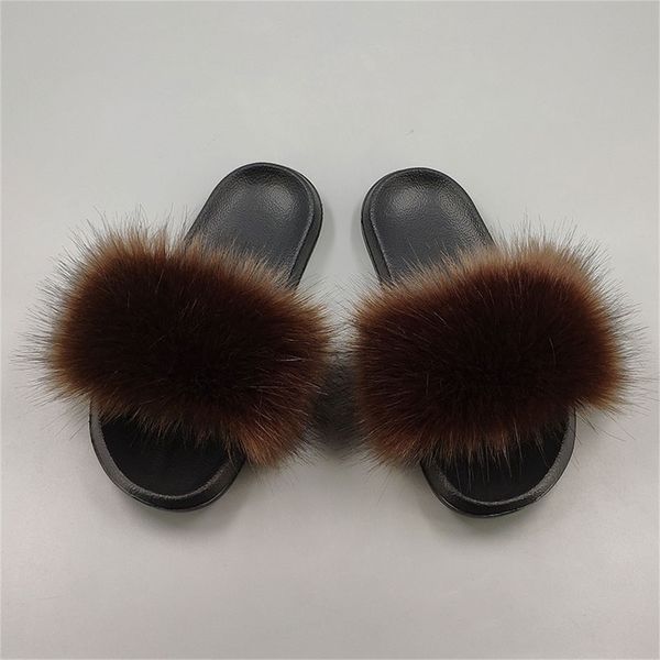 15 colors fox large size summer open toe fluffy fake fur casual black slippers furry shoes 201128
15 colors fox large size summer open toe fluffy fake fur casual black slippers furry shoes 201128
