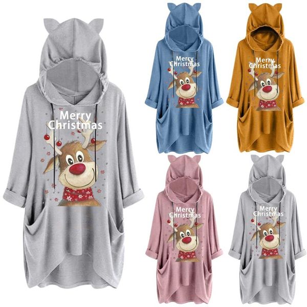 women's sweaters women christmas jumper casual deer print hooded long sleeves pocket blouse shirt sweater clothes, White;black
women's sweaters women christmas jumper casual deer print hooded long sleeves pocket blouse shirt sweater clothes, White;black