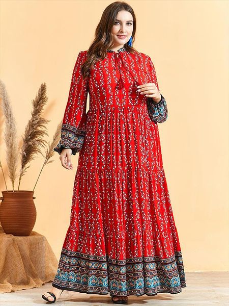 comfortable viscose ethnic print plus size dress frill stand collar lantern long sleeve maxi dresses arab oman clothing, Black;gray
comfortable viscose ethnic print plus size dress frill stand collar lantern long sleeve maxi dresses arab oman clothing, Black;gray
