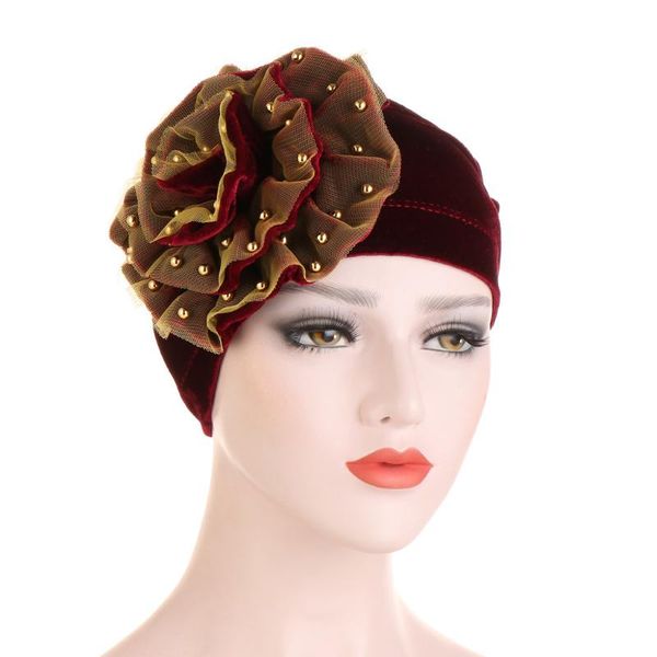 helisopus women new style ruffled big flower scarf cap muslim head wrap chemo turban ladies bandanas hair accessories, Blue;gray
helisopus women new style ruffled big flower scarf cap muslim head wrap chemo turban ladies bandanas hair accessories, Blue;gray