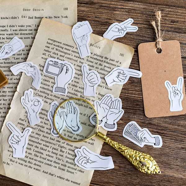 45 pcs/pack Mini Black and White Gestures Sticker Decoration DIY Scrapbooking Sticker Stationery Kawaii Diary Label Sticker
45 pcs/pack Mini Black and White Gestures Sticker Decoration DIY Scrapbooking Sticker Stationery Kawaii Diary Label Sticker