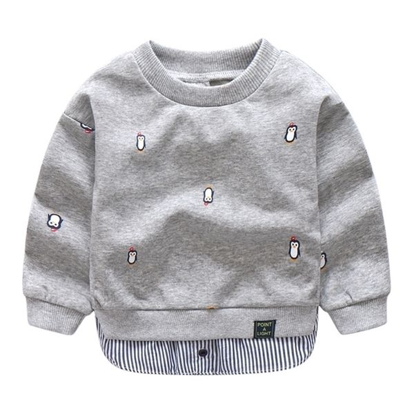 spring autumn 2-10 years old children long sleeve cartoon animal print patchwork fake 2 pcs kids basic sweatshirt baby boy y200901, Blue
spring autumn 2-10 years old children long sleeve cartoon animal print patchwork fake 2 pcs kids basic sweatshirt baby boy y200901, Blue