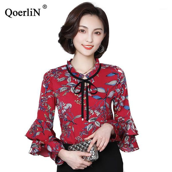 qoerlin chiffon blouse women fashion 2019 spring new ruffles long sleeve lace up shirts female print office blouses ladies -3xl1, White
qoerlin chiffon blouse women fashion 2019 spring new ruffles long sleeve lace up shirts female print office blouses ladies -3xl1, White