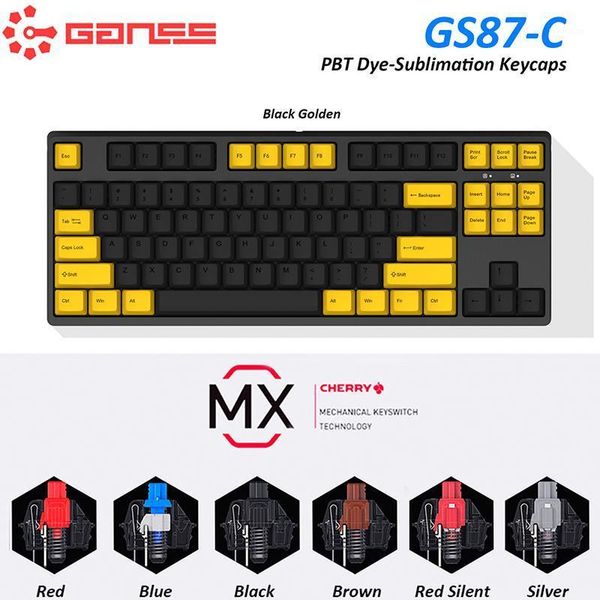 original ganss gs87-c wired cherry mx switch mechanical gaming keyboard with pbt dye sublimation keycaps gamer type-c usb port1
original ganss gs87-c wired cherry mx switch mechanical gaming keyboard with pbt dye sublimation keycaps gamer type-c usb port1