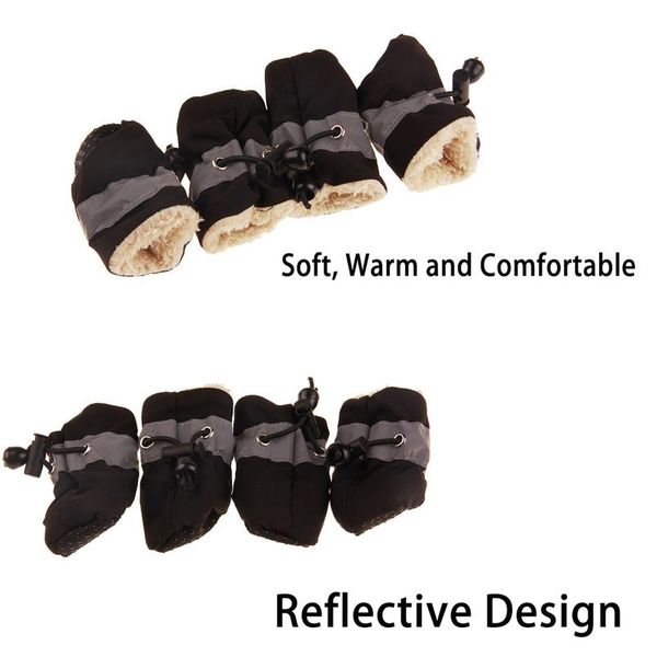 4pcs/set winter reflective thick warm pet shoes dogs snow boots anti-slip waterproof shoes for small dogs cats chihuahu sqcrdu
4pcs/set winter reflective thick warm pet shoes dogs snow boots anti-slip waterproof shoes for small dogs cats chihuahu sqcrdu