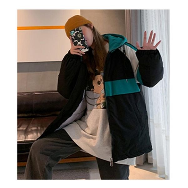 down jacket lovers with the same paragraph tooling mid-length thick hooded cotton jacket, Black
down jacket lovers with the same paragraph tooling mid-length thick hooded cotton jacket, Black