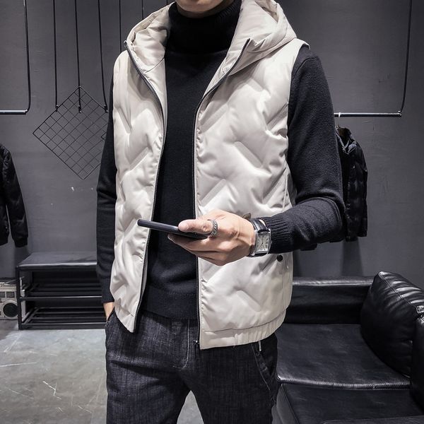 to the new hood male waistcoat sleeveless jacket warm casual jackets quilted from men down vest fashionable men's clothes with zipper 3, Black
to the new hood male waistcoat sleeveless jacket warm casual jackets quilted from men down vest fashionable men's clothes with zipper 3, Black