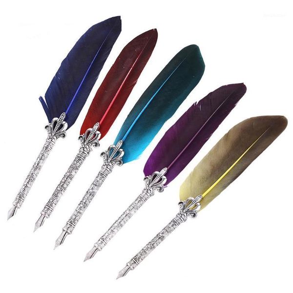 fountain pens feather pen creative retro calligraphy writing stationery gifts school student business supplies 24cm1
fountain pens feather pen creative retro calligraphy writing stationery gifts school student business supplies 24cm1