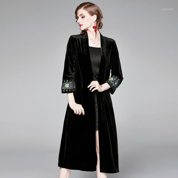 women's trench coats -xxxl plus size women velvet coat winter long ladies jackets black casual embroidered vintage female outerwear ja, Tan;black
women's trench coats -xxxl plus size women velvet coat winter long ladies jackets black casual embroidered vintage female outerwear ja, Tan;black