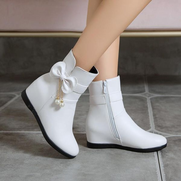 yqbtdl autumn 2020 height increasing lovely lolita shoes white pink bowtie chain bead cute sweet women ankle boots booties 34-43, Black
yqbtdl autumn 2020 height increasing lovely lolita shoes white pink bowtie chain bead cute sweet women ankle boots booties 34-43, Black