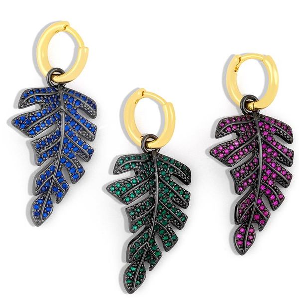 ocesrio 1 piece multiple color big leaf drop earrings women cz jewelry colorful luxury earring for party birthday gift erha023, Silver
ocesrio 1 piece multiple color big leaf drop earrings women cz jewelry colorful luxury earring for party birthday gift erha023, Silver