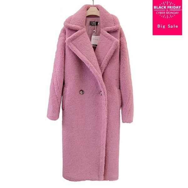 women's fur & faux 2021 winter fashion women's jacket teddy coat long female lamb double breasted fake outwear l16841, Black
women's fur & faux 2021 winter fashion women's jacket teddy coat long female lamb double breasted fake outwear l16841, Black