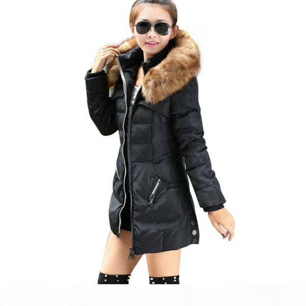 winter thicken parkas coat warm long women parka big fur hooded parkas women winter coat slim padded jacket, Black
winter thicken parkas coat warm long women parka big fur hooded parkas women winter coat slim padded jacket, Black