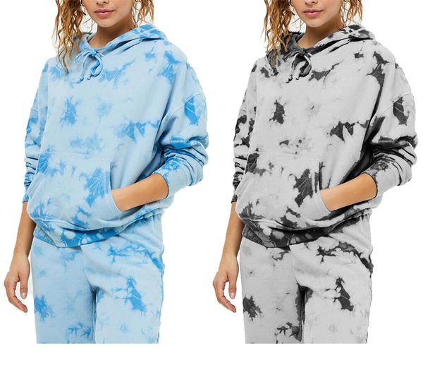 new women's tracksuits printed tie dyed home wear two piece loose and comfortable suit for women, Gray
new women's tracksuits printed tie dyed home wear two piece loose and comfortable suit for women, Gray