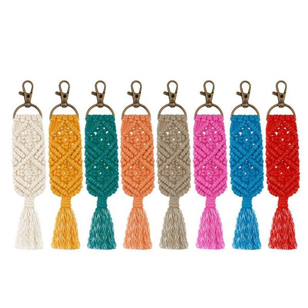 women tassel macrame keychains key holder keyring macrame bag charm car hanging, Silver
women tassel macrame keychains key holder keyring macrame bag charm car hanging, Silver