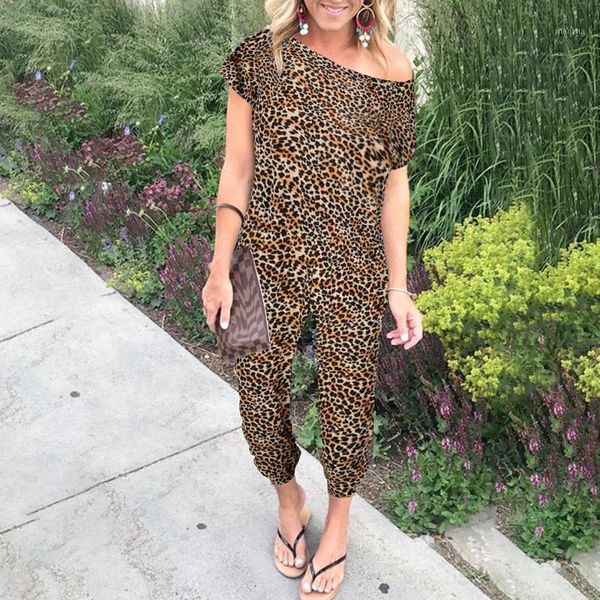 women summer fashion slant-shouldered leopard jumpsuit high-street short sleeve long jumpsuit casual printed romper overalls d301, Black;white
women summer fashion slant-shouldered leopard jumpsuit high-street short sleeve long jumpsuit casual printed romper overalls d301, Black;white