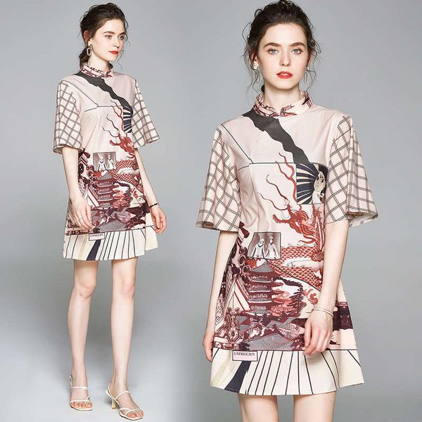 5534 new chinese style improved cheongsam dress, Black;gray 
5534 new chinese style improved cheongsam dress, Black;gray