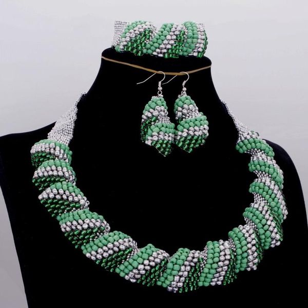 dudo jewelry african wedding beads jewelry set women green antique set nigerian wedding necklace 2020, Silver
dudo jewelry african wedding beads jewelry set women green antique set nigerian wedding necklace 2020, Silver