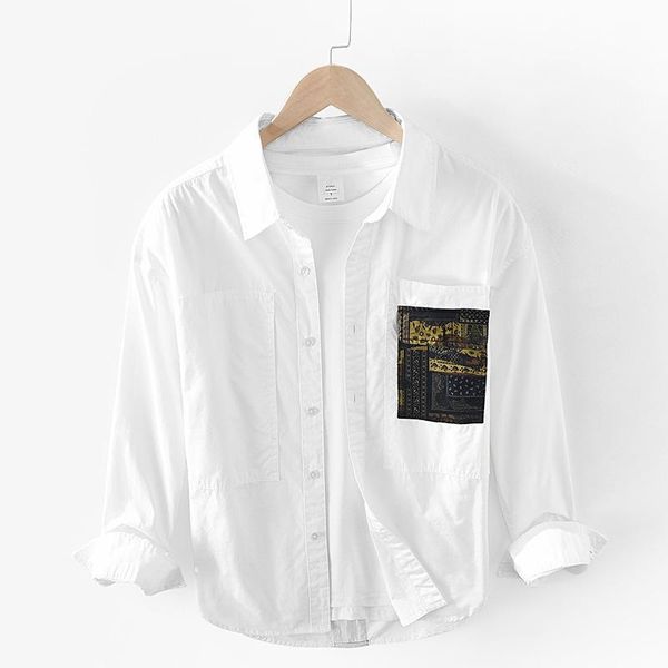 japan harajuku stylish patchwork men vintage long sleeve spring fall cotton basic shirt smart casual loose cargo blouse male, White;black
japan harajuku stylish patchwork men vintage long sleeve spring fall cotton basic shirt smart casual loose cargo blouse male, White;black