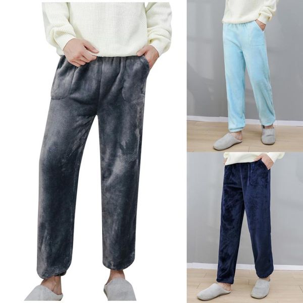 men's sleepwear pijama hombre winter warm sleep bottoms loose flannel home pajamas pockets solid color fuzzy plush pants, Black;brown
men's sleepwear pijama hombre winter warm sleep bottoms loose flannel home pajamas pockets solid color fuzzy plush pants, Black;brown