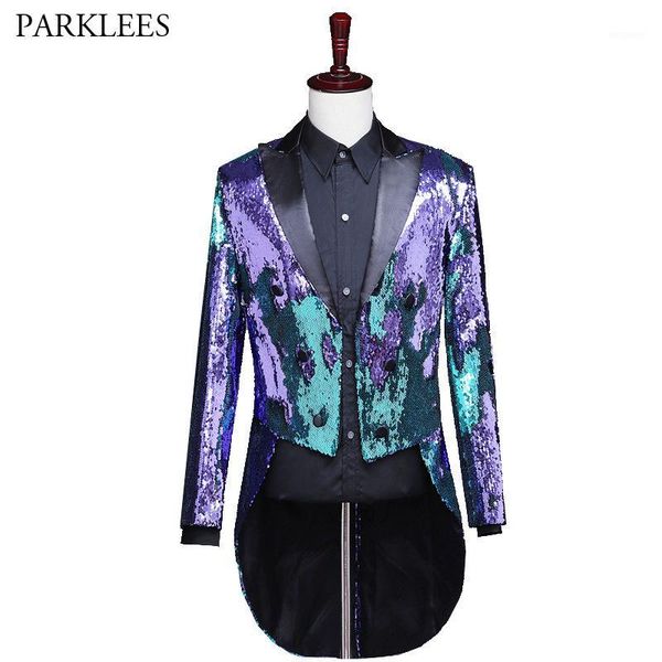 shiny sequin tailcoat blazer men stage singer prom costume homme wedding groom tuxedo suit jacket men dj nightclub blazer homme1, White;black
shiny sequin tailcoat blazer men stage singer prom costume homme wedding groom tuxedo suit jacket men dj nightclub blazer homme1, White;black