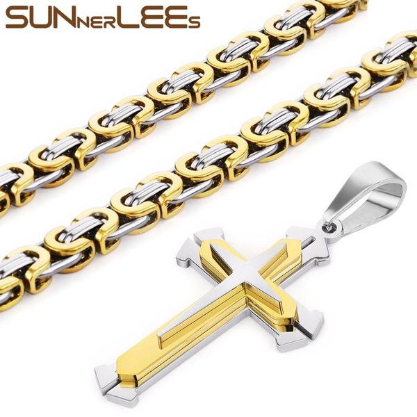 sunnerlees 316l из нержавеющей стали иисус христос крест подвеска ожерелье византийская цепочка звена мужчины мальчиков подарок sp201, Silver
sunnerlees 316l из нержавеющей стали иисус христос крест подвеска ожерелье византийская цепочка звена мужчины мальчиков подарок sp201, Silver