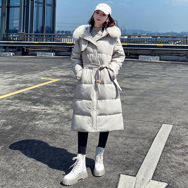 women's down & parkas women casual bandage slim parka coat fashion long hooded with winter jacket female office lady, Black
women's down & parkas women casual bandage slim parka coat fashion long hooded with winter jacket female office lady, Black