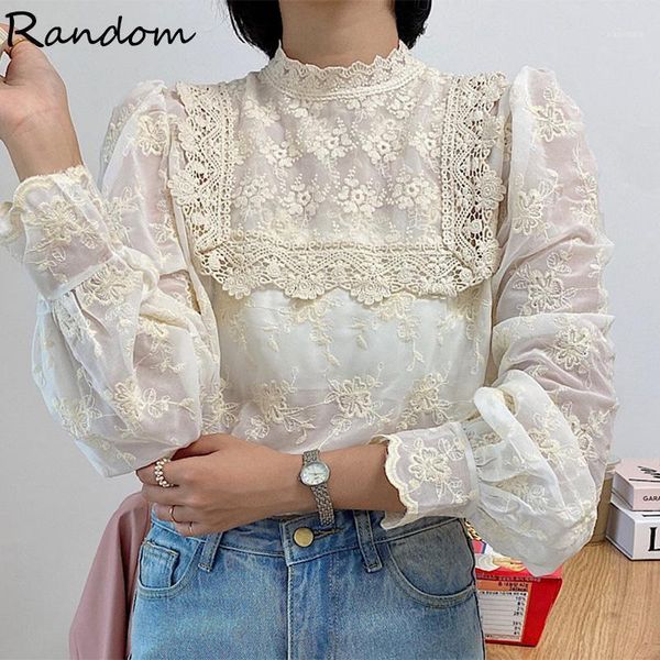 vintage embroidery lace blouse women korean chic puff sleeve see through ladies blusa shirts 2020 fashion casual female 1, White
vintage embroidery lace blouse women korean chic puff sleeve see through ladies blusa shirts 2020 fashion casual female 1, White