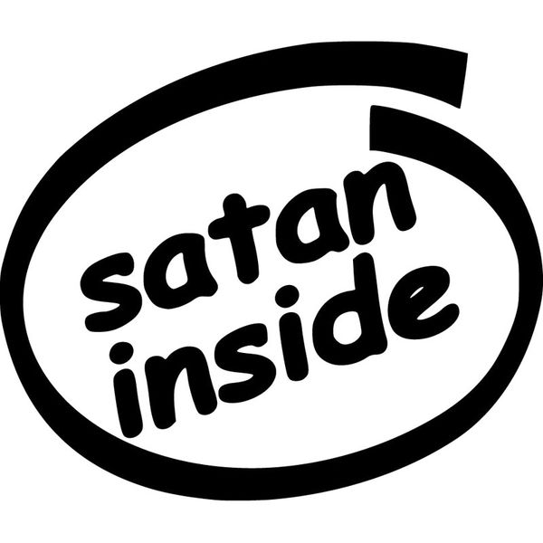16.9x14.3cm satan inside originality vinyl decal car sticker car-styling accessories s8-0836
16.9x14.3cm satan inside originality vinyl decal car sticker car-styling accessories s8-0836